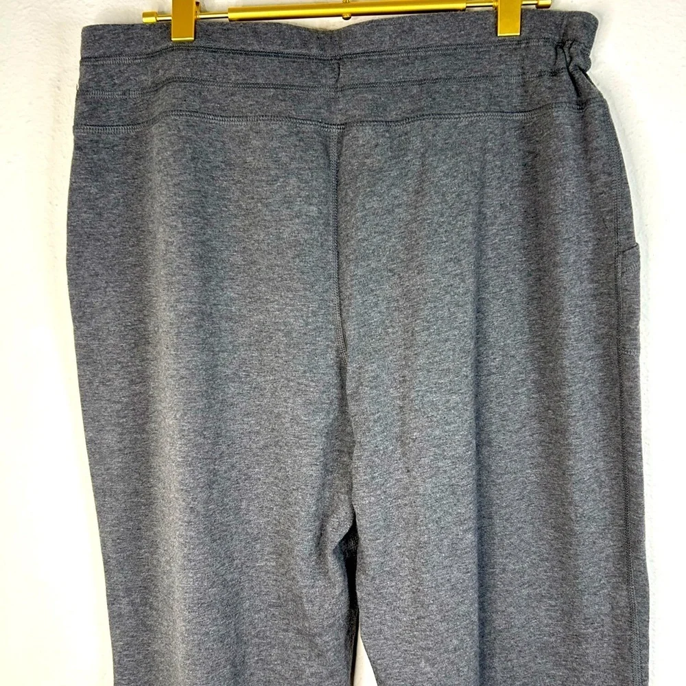 Rainbeau Women’s Size Large Gray Stretch Joggers Drawstring Waist Cuffed Pants - Picture 8 of 8